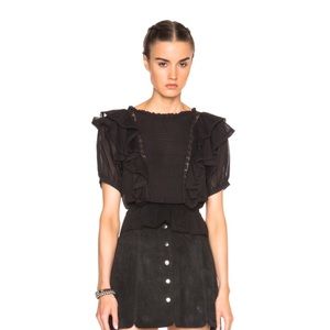 { isabel marant ruffled top }